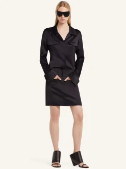 2-POCKET SATIN SHIRT