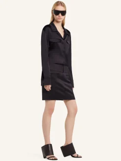 2-POCKET SATIN SHIRT