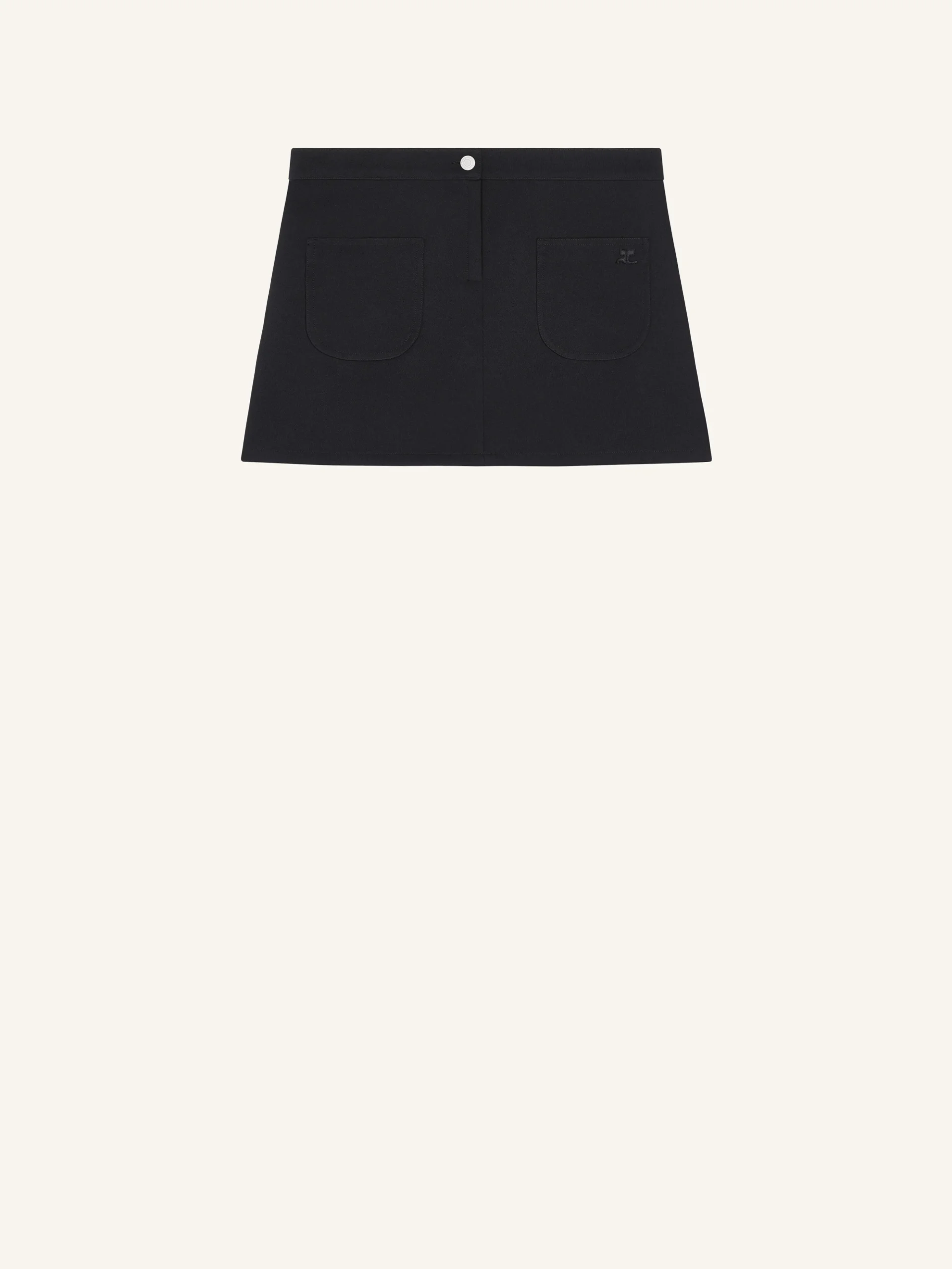 2-POCKET TWILL MINI SKIRT