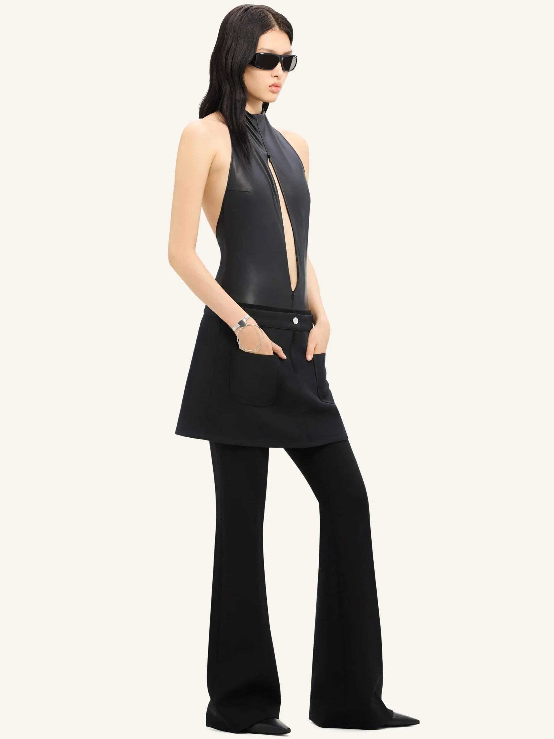 2-POCKET TWILL MINI SKIRT