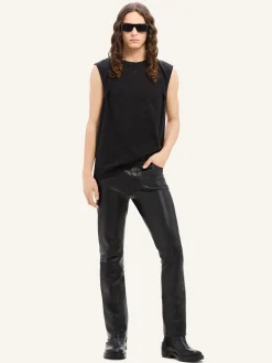5-POCKET VINTAGE LEATHER PANTS