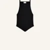 POINTY RIB KNIT TANK TOP