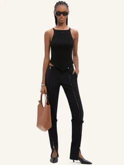 POINTY RIB KNIT TANK TOP