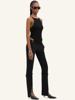 POINTY RIB KNIT TANK TOP