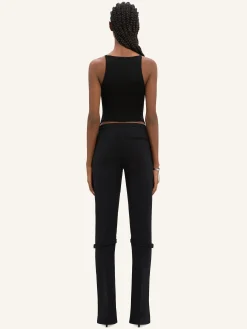 POINTY RIB KNIT TANK TOP