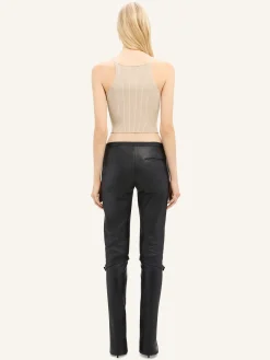 POINTY RIB KNIT TANK TOP