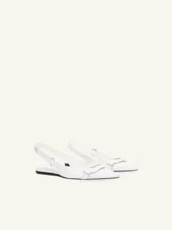 RACER LEATHER SLINGBACK BALLERINAS
