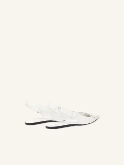 RACER LEATHER SLINGBACK BALLERINAS
