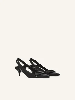 RACER LEATHER SLINGBACKS