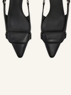 RACER LEATHER SLINGBACKS