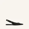 RACER VINYL SLINGBACK BALLERINAS