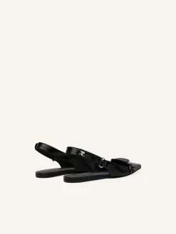 RACER VINYL SLINGBACK BALLERINAS