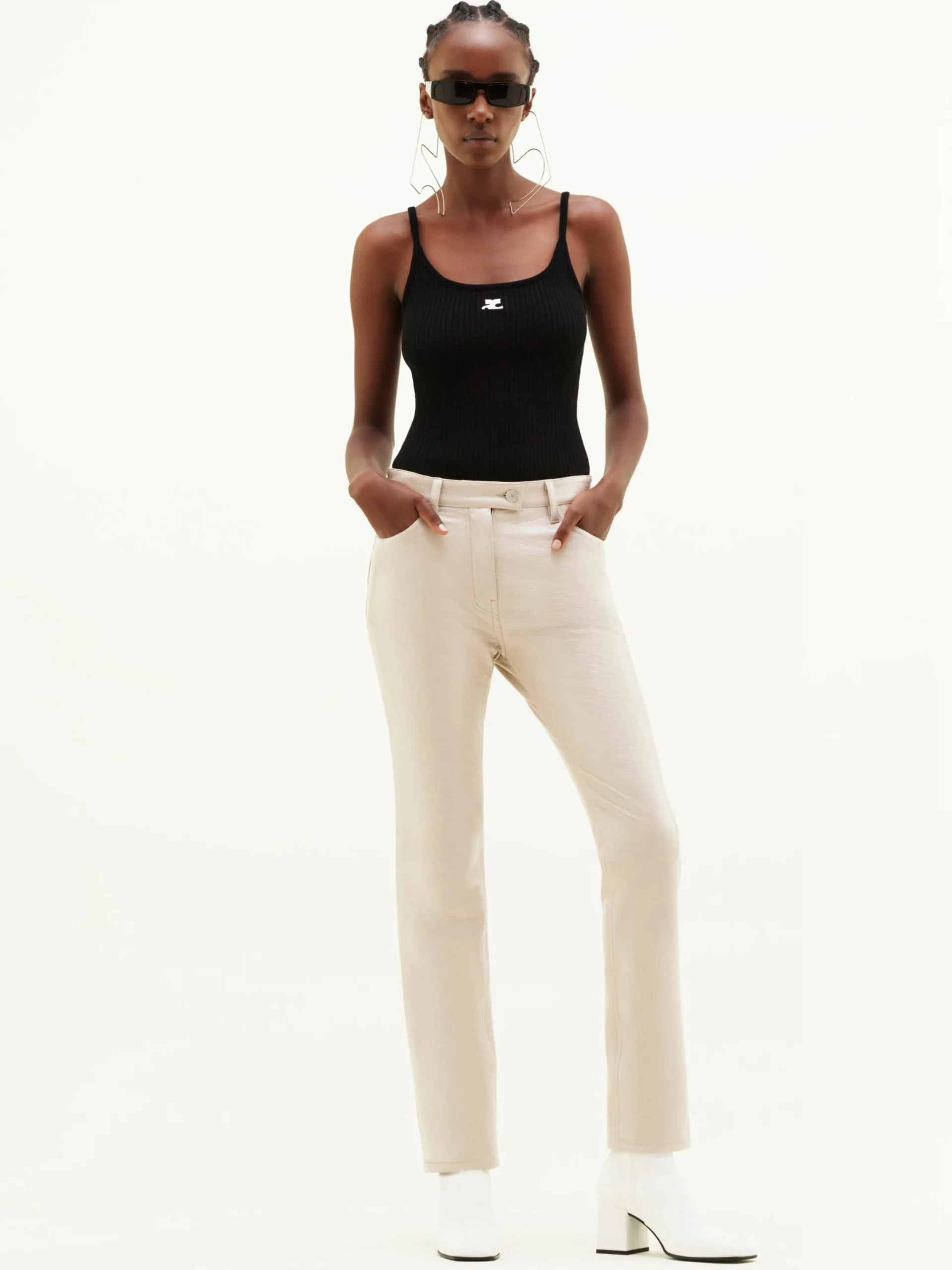REEDITION 5-POCKET VINYL PANTS