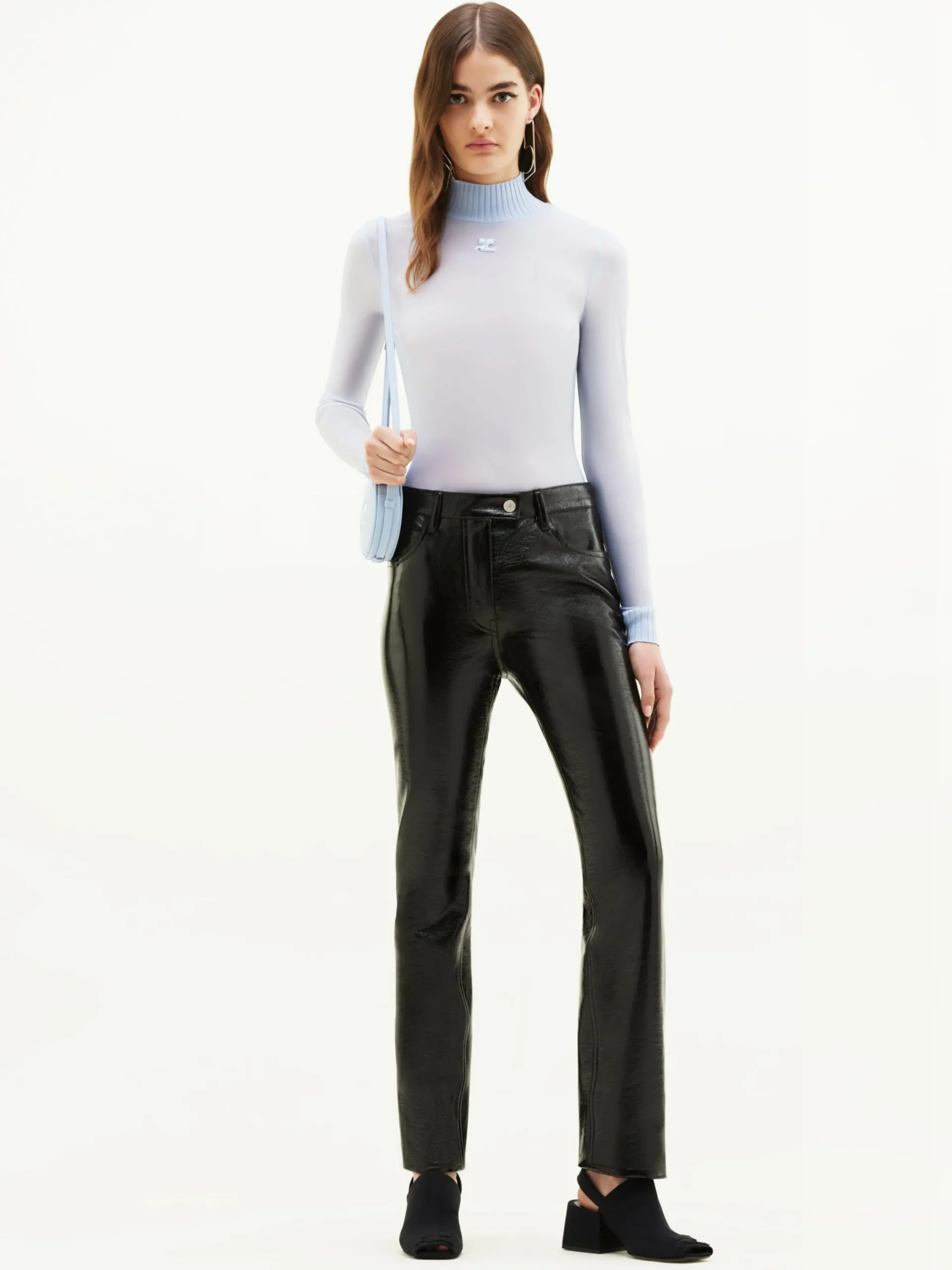 REEDITION 5-POCKET VINYL PANTS