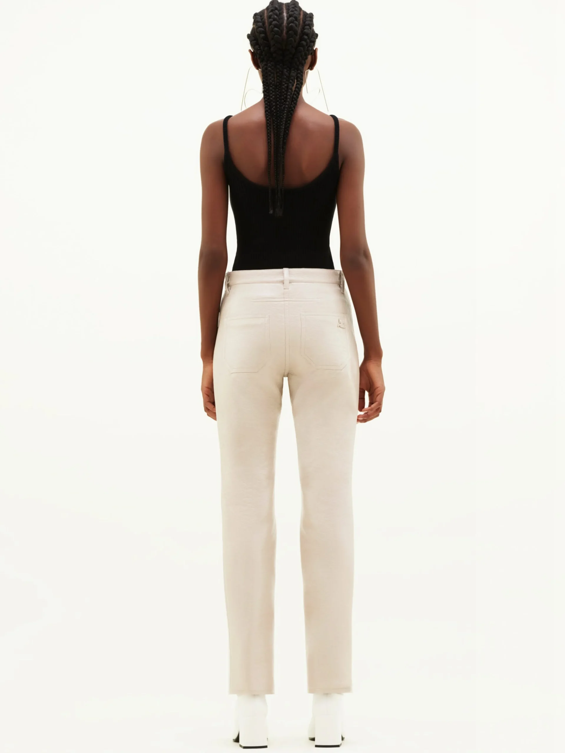 REEDITION 5-POCKET VINYL PANTS