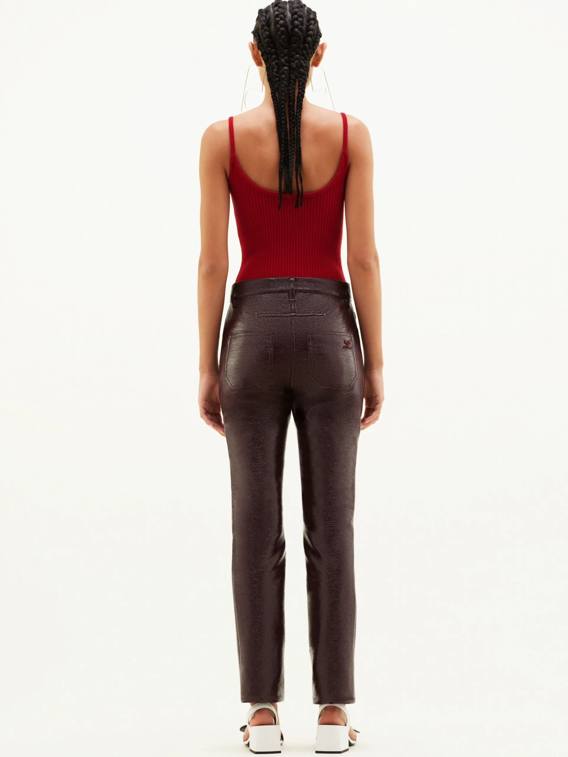 REEDITION 5-POCKET VINYL PANTS