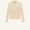 REEDITION RIB KNIT MOCKNECK SWEATER