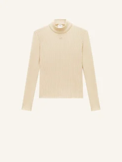REEDITION RIB KNIT MOCKNECK SWEATER