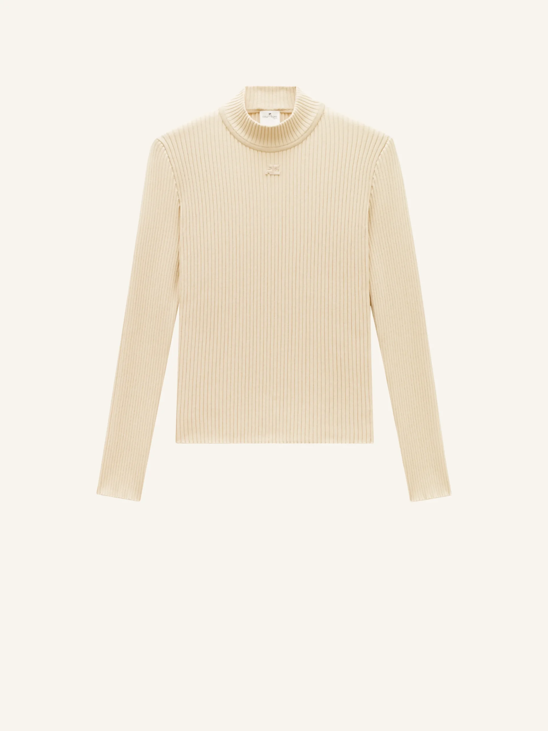 REEDITION RIB KNIT MOCKNECK SWEATER