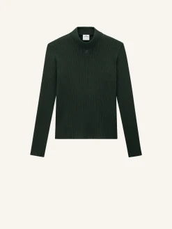 REEDITION RIB KNIT MOCKNECK SWEATER