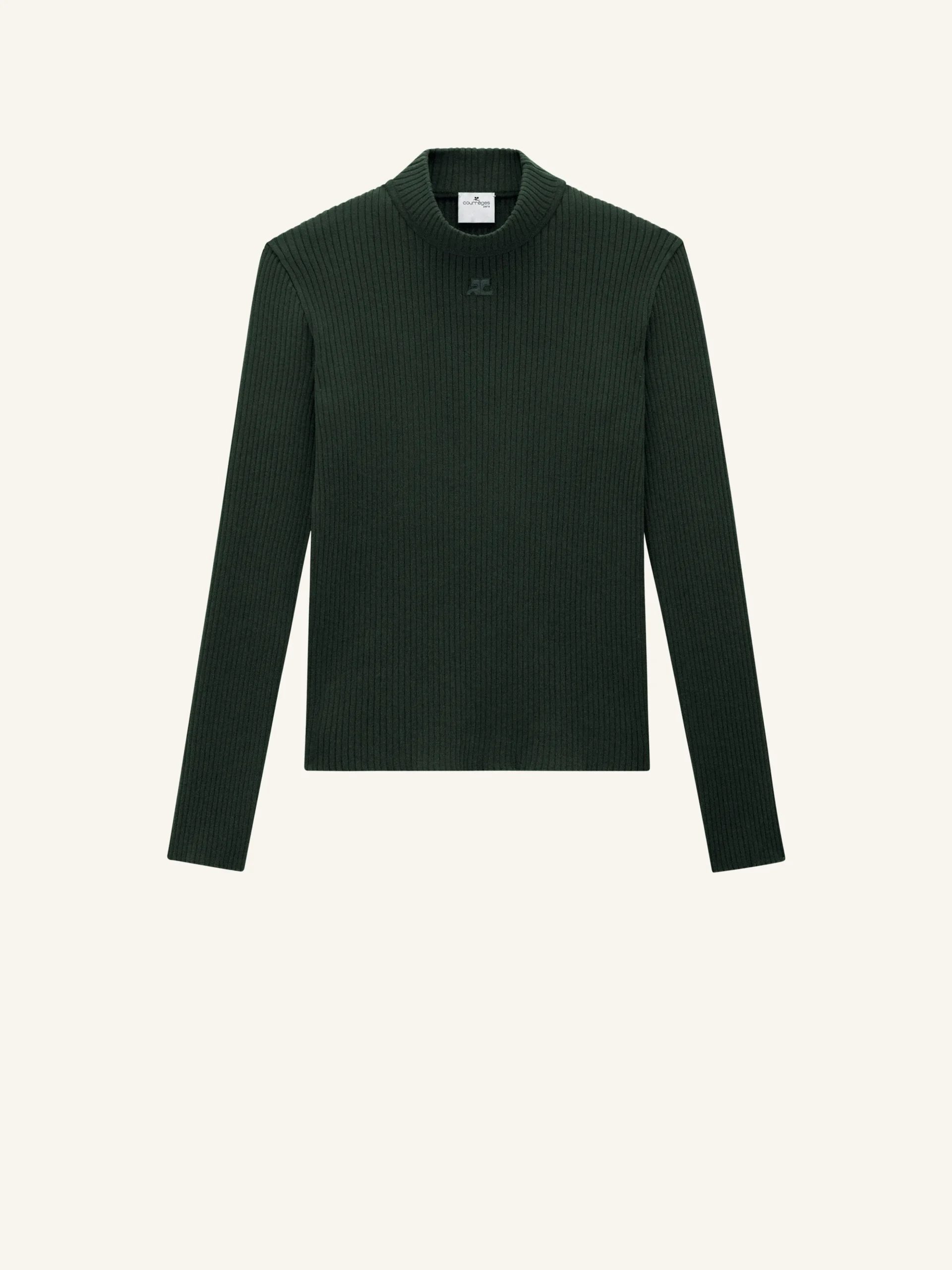 REEDITION RIB KNIT MOCKNECK SWEATER