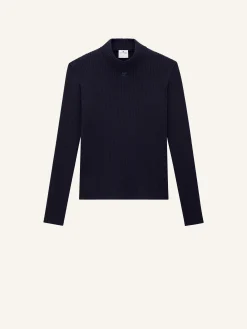 REEDITION RIB KNIT MOCKNECK SWEATER
