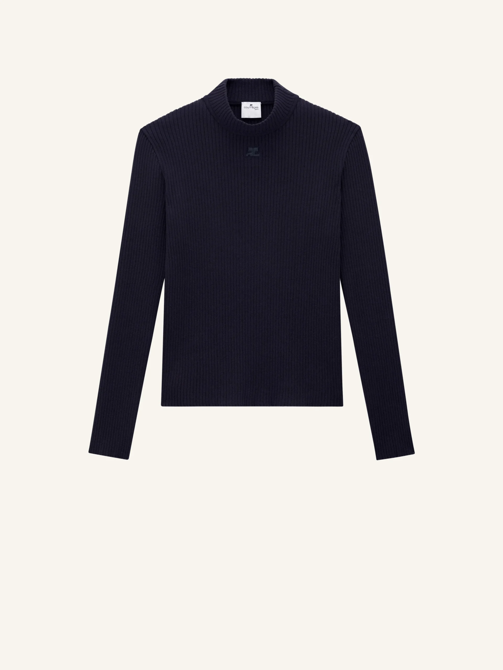 REEDITION RIB KNIT MOCKNECK SWEATER