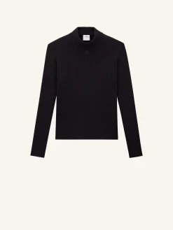 REEDITION RIB KNIT MOCKNECK SWEATER