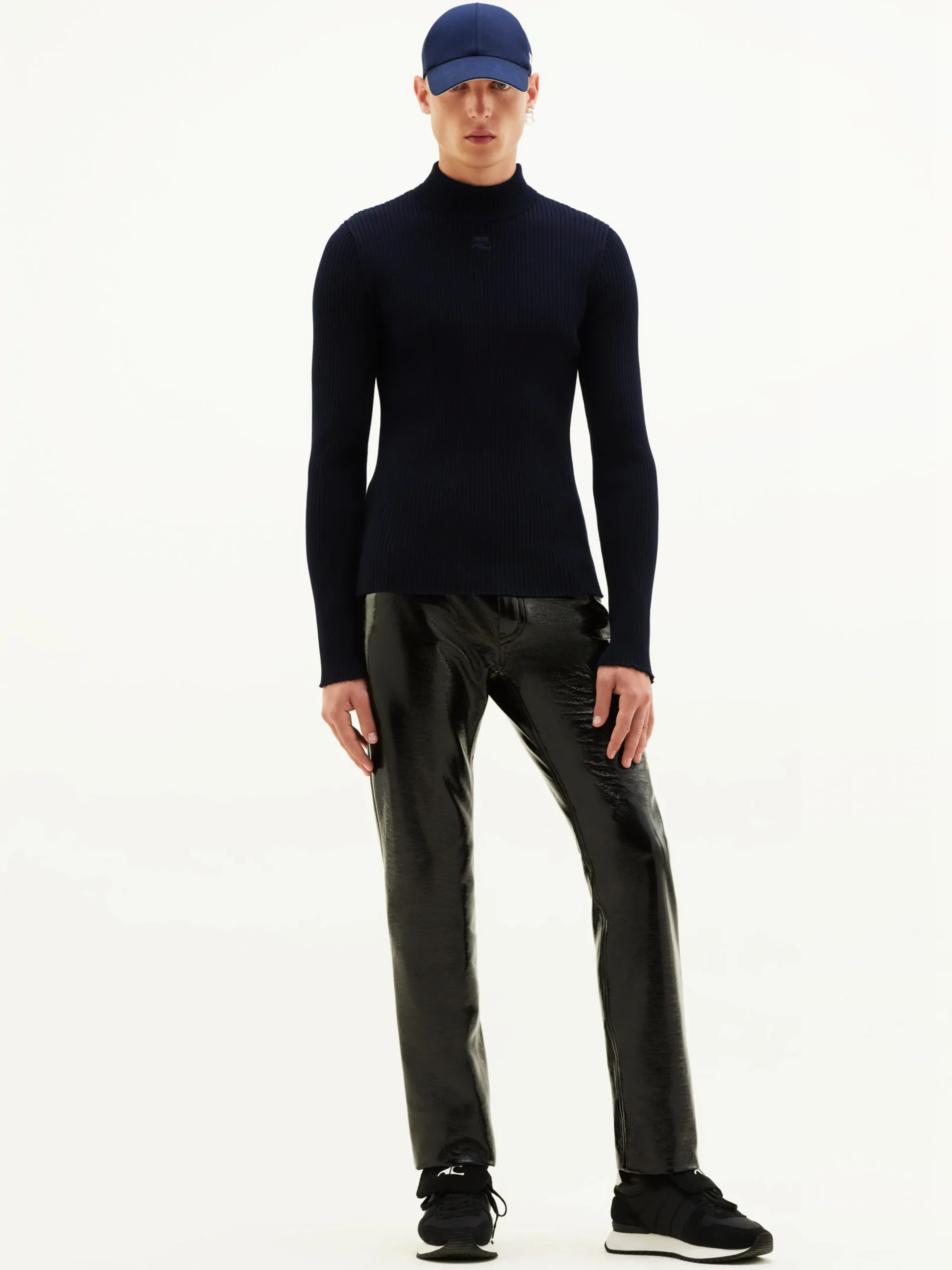 REEDITION RIB KNIT MOCKNECK SWEATER
