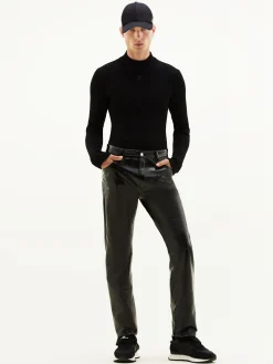 REEDITION RIB KNIT MOCKNECK SWEATER