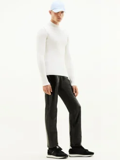 REEDITION RIB KNIT MOCKNECK SWEATER
