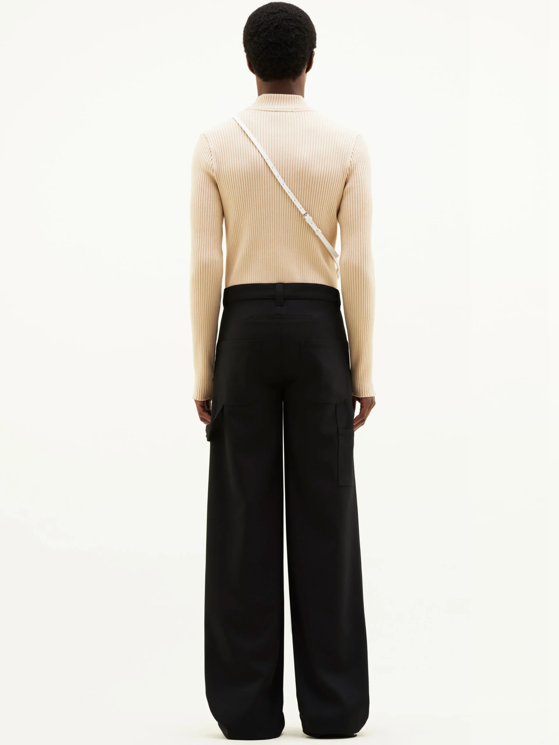 REEDITION RIB KNIT MOCKNECK SWEATER