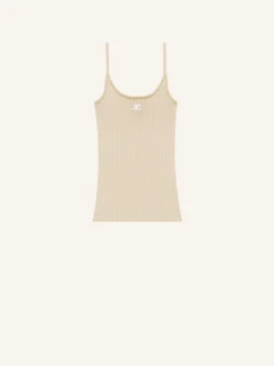 REEDITION RIB KNIT TANK TOP