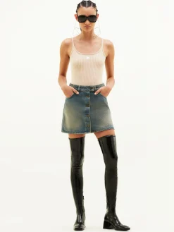 REEDITION RIB KNIT TANK TOP