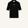 REEDITION SHORT SLEEVES RIB KNIT SWEATER