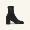 REEDITION STRETCH LEATHER EFFECT ANKLE BOOTS