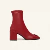 REEDITION STRETCH LEATHER EFFECT ANKLE BOOTS