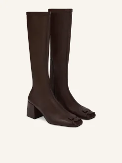 REEDITION STRETCH LEATHER EFFECT BOOTS