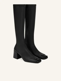 REEDITION STRETCH LEATHER EFFECT BOOTS