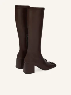 REEDITION STRETCH LEATHER EFFECT BOOTS
