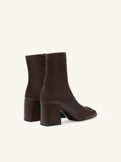 REEDITION STRETCH LEATHER EFFECT ANKLE BOOTS