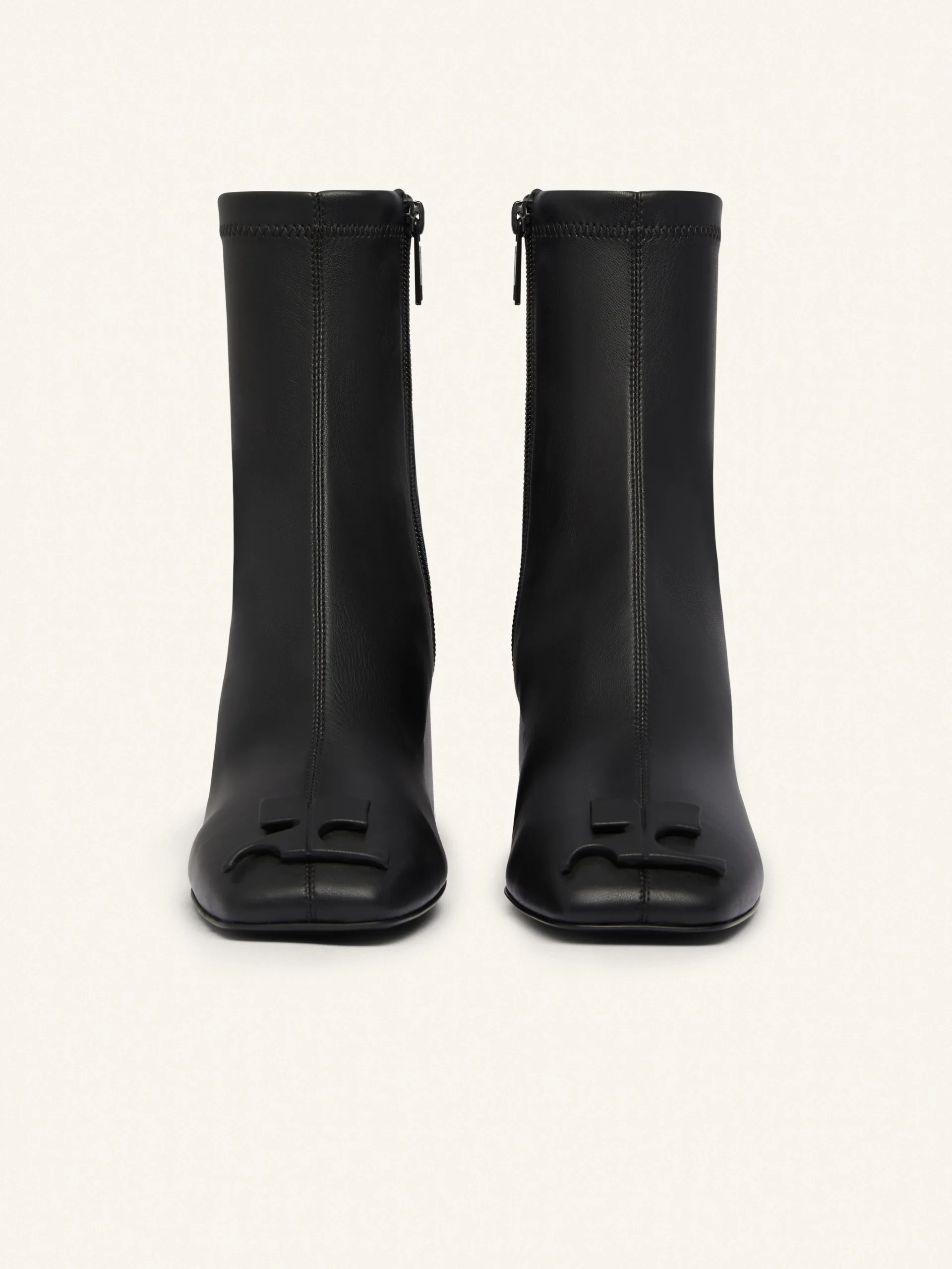 REEDITION STRETCH LEATHER EFFECT ANKLE BOOTS