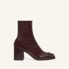 REEDITION VINYL ANKLE BOOTS