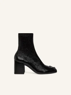 REEDITION VINYL ANKLE BOOTS