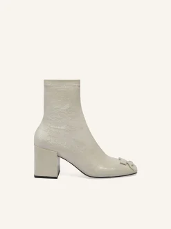 REEDITION VINYL ANKLE BOOTS