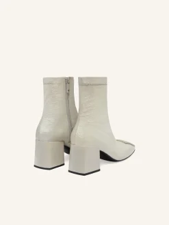 REEDITION VINYL ANKLE BOOTS