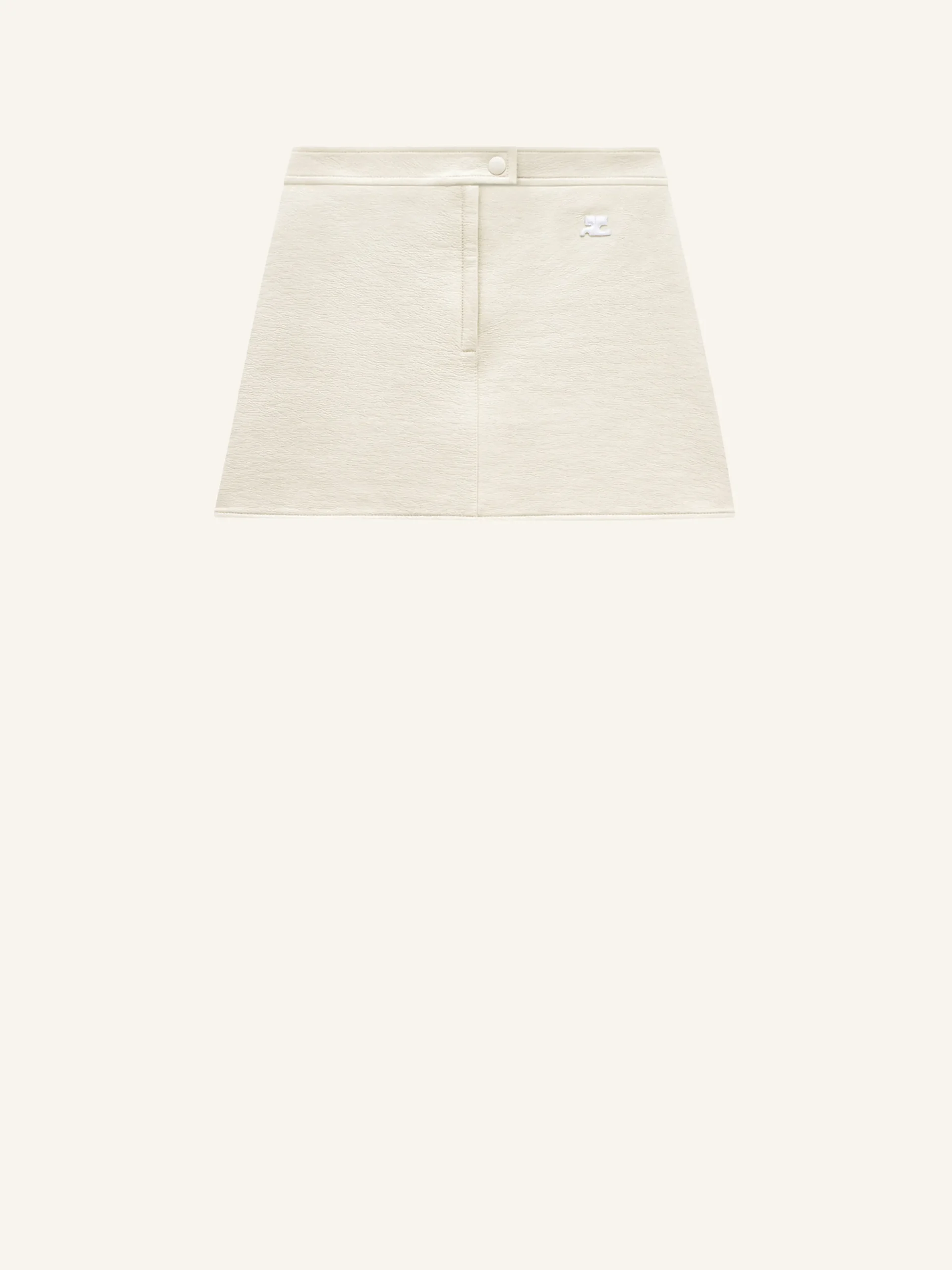 REEDITION VINYL MINI SKIRT