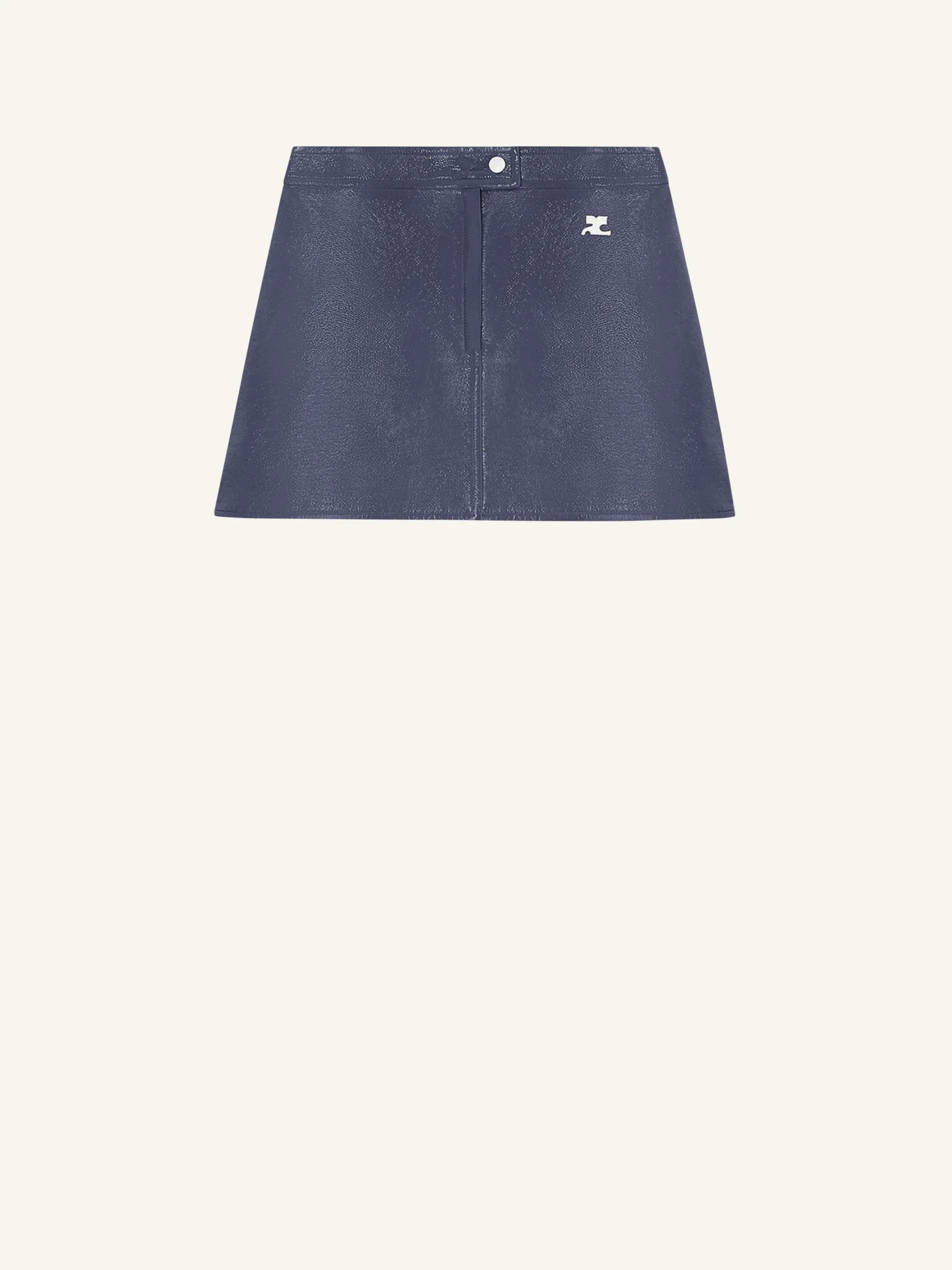REEDITION VINYL MINI SKIRT