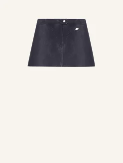 REEDITION VINYL MINI SKIRT