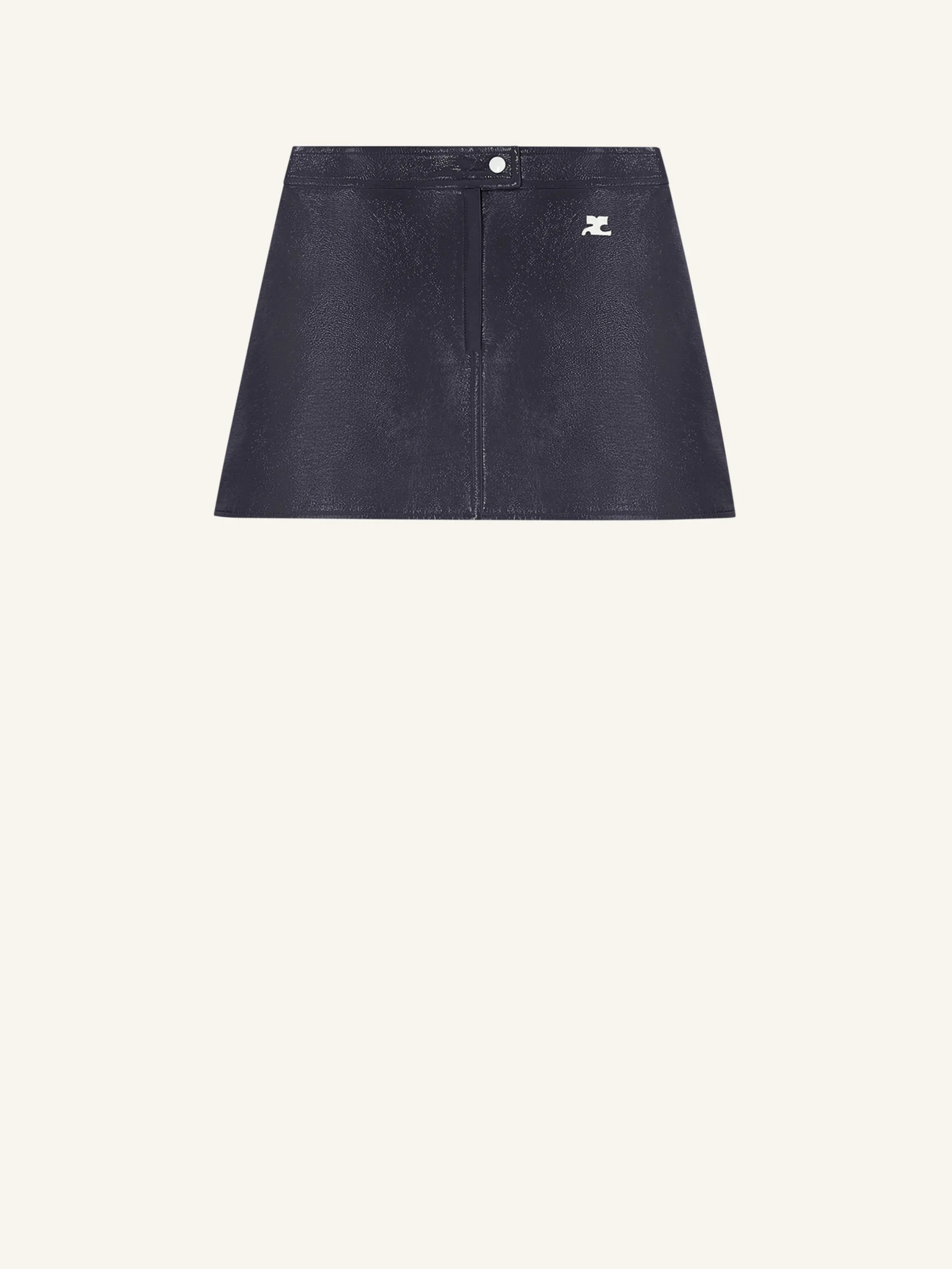REEDITION VINYL MINI SKIRT